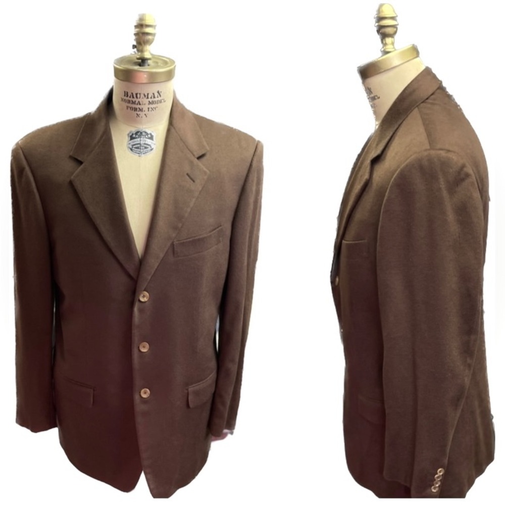 PAL ZILIRI | XL | Men’s Sport Coat Jacket Chocolate Cashmere Wool Italy USA